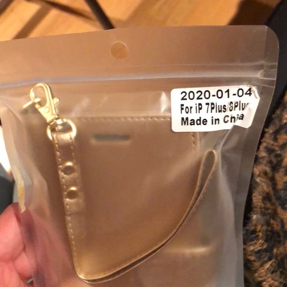 Cover Cell en cuir rosé neuf avec pochette à carte - Picture 6 of 6